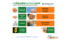 Desktop Screenshot of latiendaherbal.com