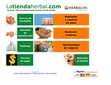 Tablet Screenshot of latiendaherbal.com